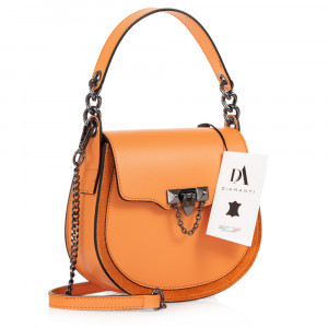 Geanta dama din piele naturala DiAmanti Marchesa Arancio